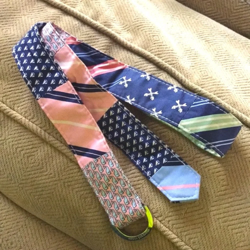 VINEYARD VINES Classic Patchwork D-Ring Belt
